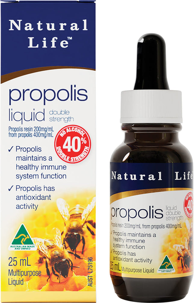 NATURAL LIFE Propolis Liquid 40% No Alcohol 25ml | Bee Product