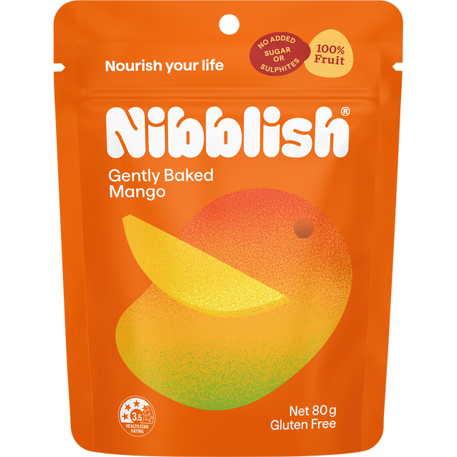 Nibblish Gently Baked Mango 80g