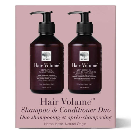 NEW NORDIC HAIR VOLUME SHAMPOO & CONDITIONER DUO 500ML