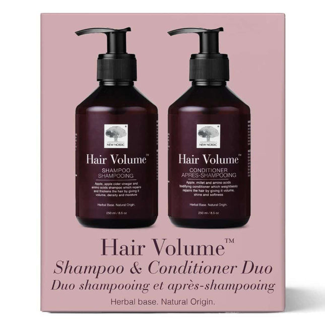 NEW NORDIC HAIR VOLUME SHAMPOO & CONDITIONER DUO 500ML
