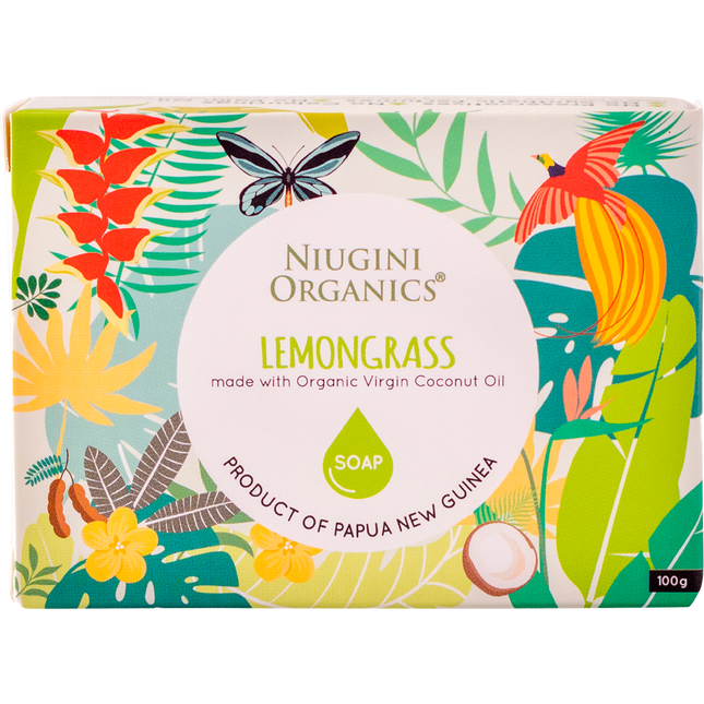 Niugini Organics Virgin Coconut Oil Soap Lemongrass 100g