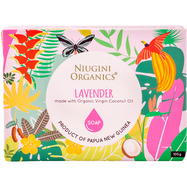 Niugini Organics Virgin Coconut Oil Soap Lavender 100g