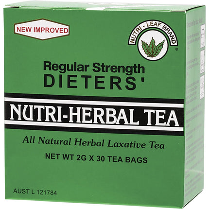 NUTRI-LEAF Herbal Tea Bags Dieter's Tea Regular 30pk | Nuts & Seeds