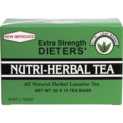 NUTRI-LEAF Herbal Tea Bags Dieter's Tea Extra Strength 15pk | Nuts & Seeds