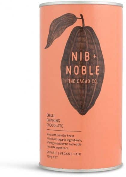 NIB & NOBLE ORGANIC DRINKING CHOCOLATE CHILLI 200G