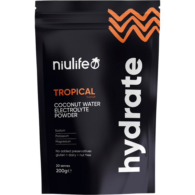 Niulife Hydrate Electrolyte Powder Tropical 200g