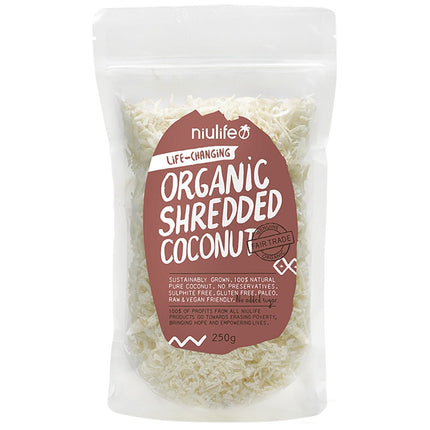 NIULIFE Shredded Coconut 250g | Nuts & Seeds