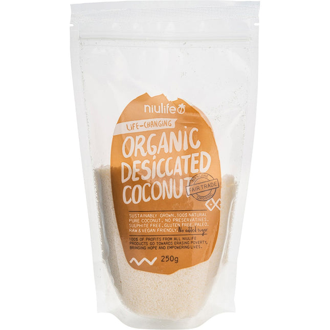 NIULIFE Desiccated Coconut 250g | Nuts & Seeds