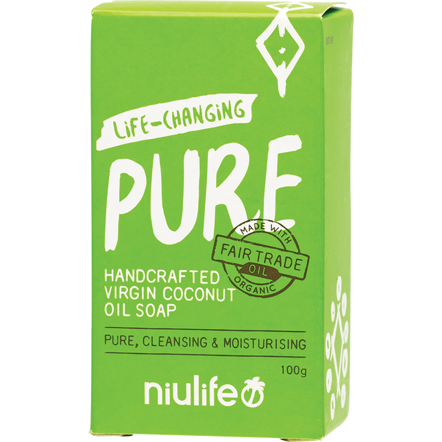 Niulife Coconut Oil Soap Pure 100g