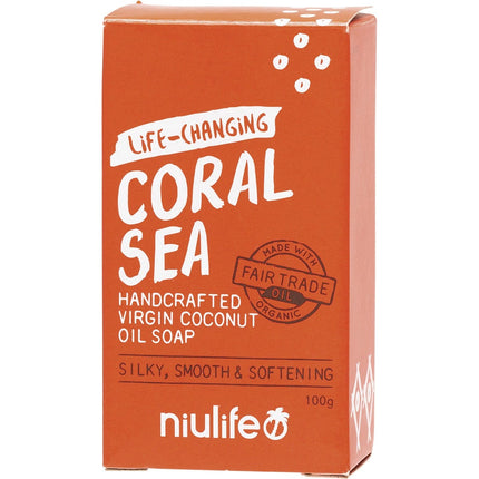 Niulife - Coconut Oil Soap Coral Sea - 100g