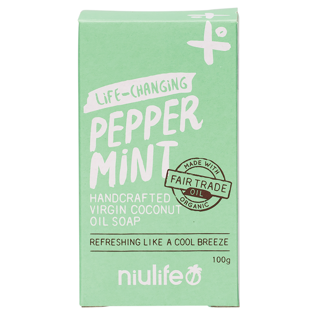 Niulife Coconut Oil Soap Peppermint 100g