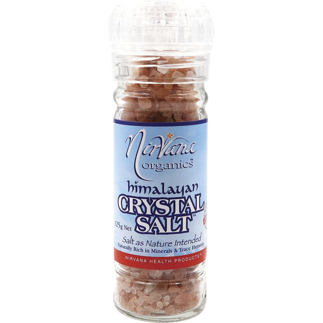 NIRVANA ORGANICS - HIMALAYAN SALT GRANULES GLASS GRINDER