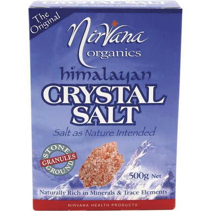 NIRVANA ORGANICS - HIMALAYAN SALT GRANULES GLASS GRINDER