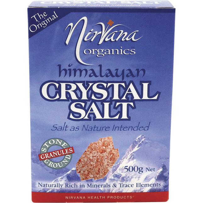 NIRVANA ORGANICS - HIMALAYAN SALT GRANULES GLASS GRINDER