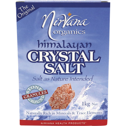 NIRVANA ORGANICS - HIMALAYAN SALT GRANULES GLASS GRINDER