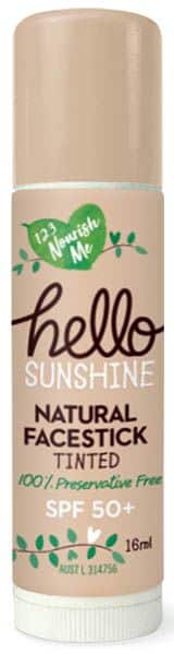 123 NOURISH ME HELLO SUNSHINE FACESTICK TINTED SPF50+ 16ML