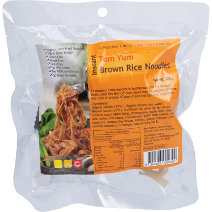 NUTRITIONIST CHOICE Instant Tom Yum Brown Rice Noodle Kit 120g | Grains & Pasta