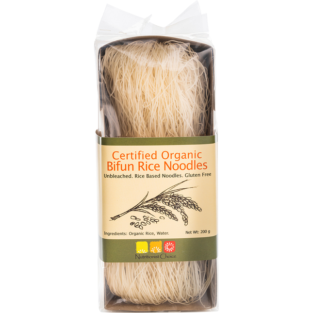 Nutritionist Choice Rice Noodles Bifun Unbleached 200g