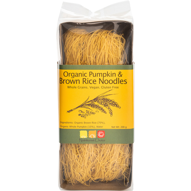 Nutritionist Choice Rice Noodles Pumpkin & Brown 200g