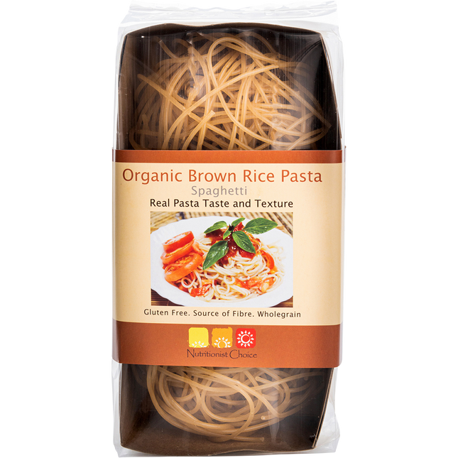 Nutritionist Choice Certified Organic Brown Rice Pasta Spaghetti 180g