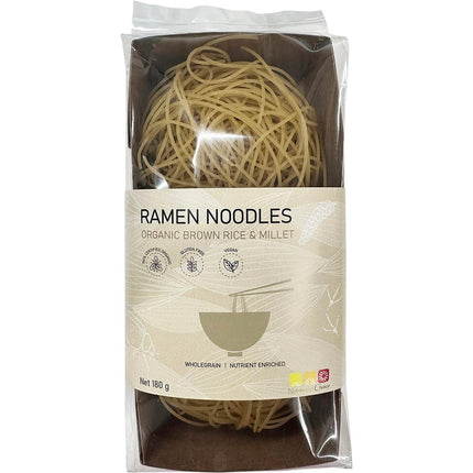 NUTRITIONIST CHOICE Ramen Noodles Organic Brown Rice & Millet 180g | Grains & Pasta