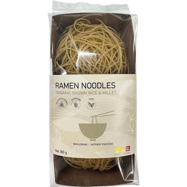 Nutritionist Choice Organic Brown Rice & Millet Ramen Noodles 180g