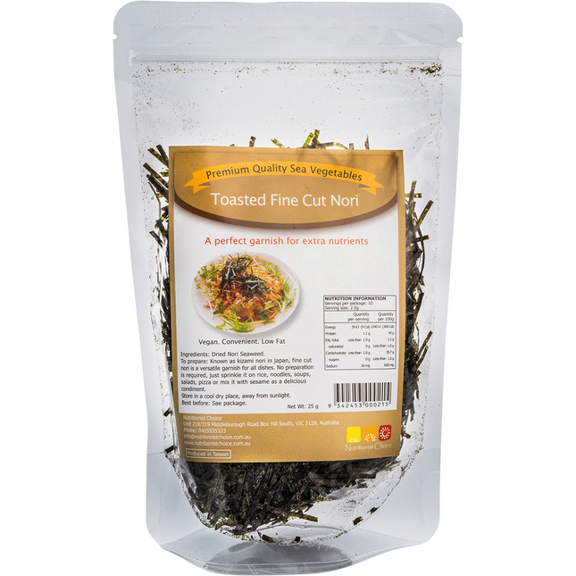 Nutritionist Choice Toasted Fine Cut Nori 25g