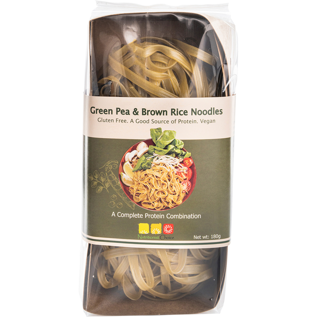 Nutritionist Choice Rice Noodles Green Pea & Brown 180g