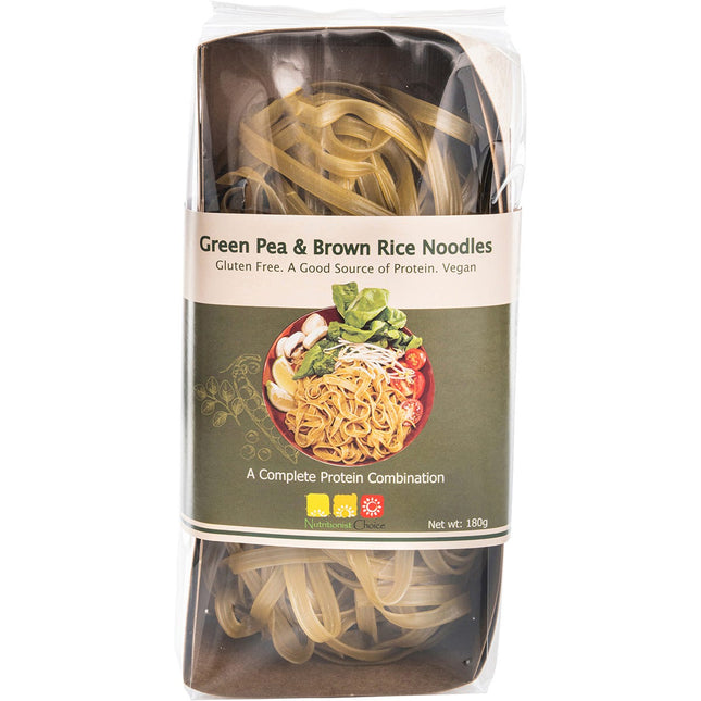 NUTRITIONIST CHOICE Rice Noodles Green Pea & Brown 180g | Probiotic Supplement