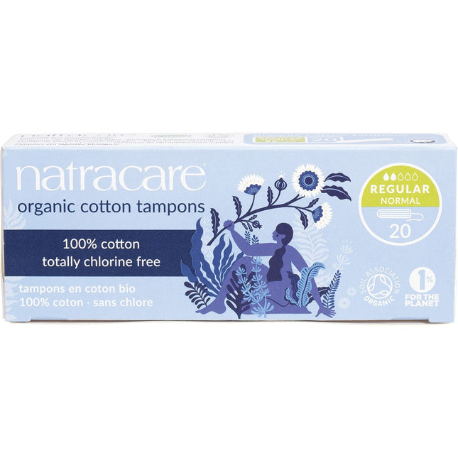 NATRACARE Tampons (non-applicator) Regular 20pk | Protein Powder