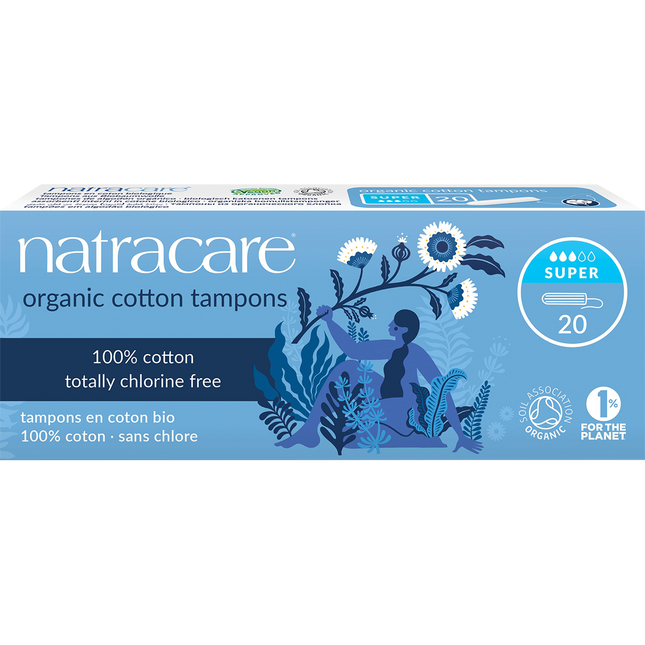 Natracare Organic Cotton Tampons Super 20pk