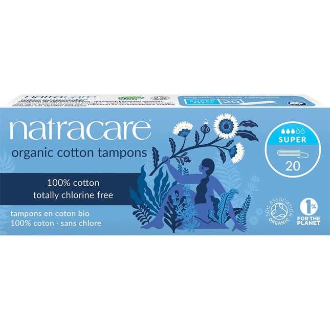 NATRACARE Tampons (non-applicator) Super 20pk | Protein Powder