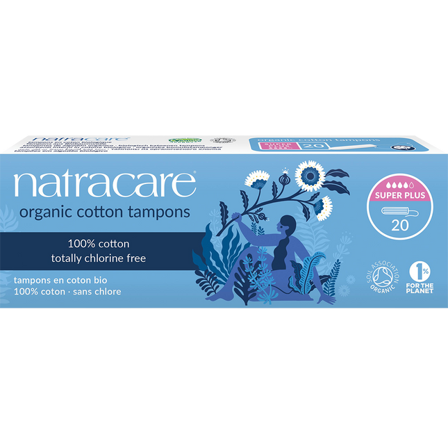Natracare Non-Applicator Super Plus Tampons 20pk