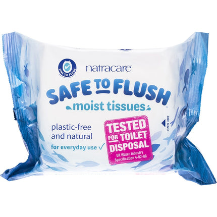 NATRACARE Moist Tissues Safe to Flush 30pk | Protein Snack