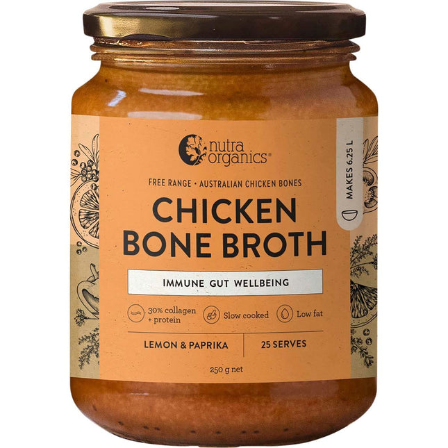 Nutra Organics - Chicken Bone Broth Concentrate Lemon & Paprika