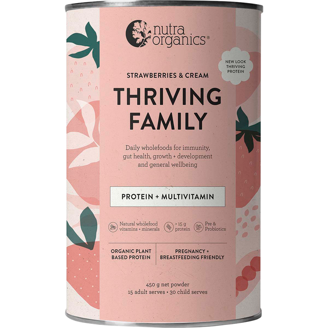 Nutra Naturals Thriving Family Strawberries & Cream 450g