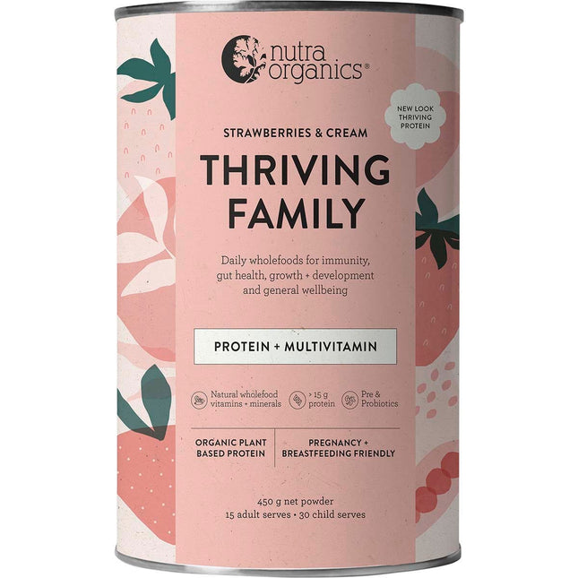 Nutra Organics - Thriving Family Strawberries & Cream