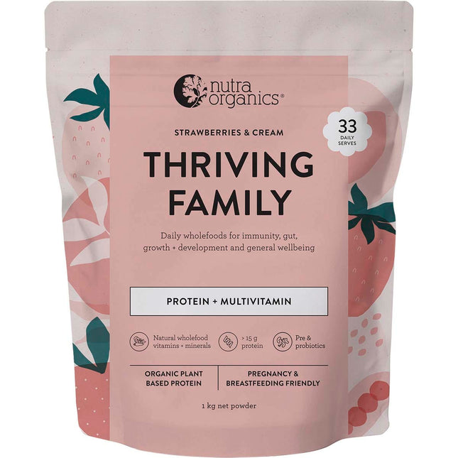 Nutra Organics - Thriving Family Strawberries & Cream
