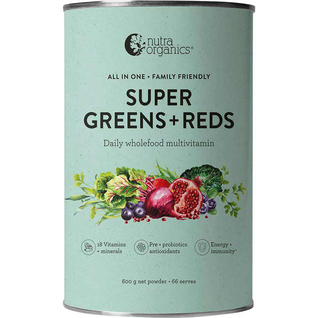 Nutra Naturals Super Greens + Reds Powder 600g