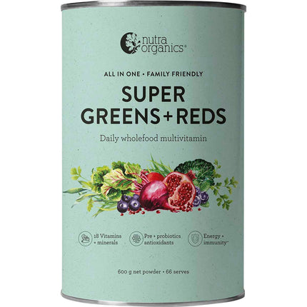 Nutra Organics - Super Greens + Reds