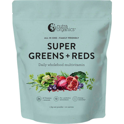 Nutra Organics - Super Greens + Reds