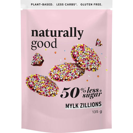 NATURALLY GOOD Mylk Zillions 50% Less Sugar 6x135g | Plant Milk