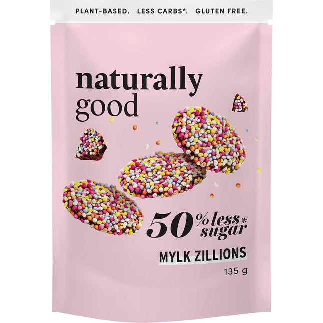 NATURALLY GOOD Mylk Zillions 50% Less Sugar 6x135g | Plant Milk