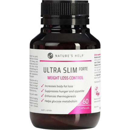 Nature's Help - Ultra Slim Forte Weight Loss Control - 60 Caps