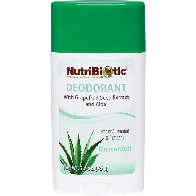 Nutribiotic Unscented Deodorant Stick 75g