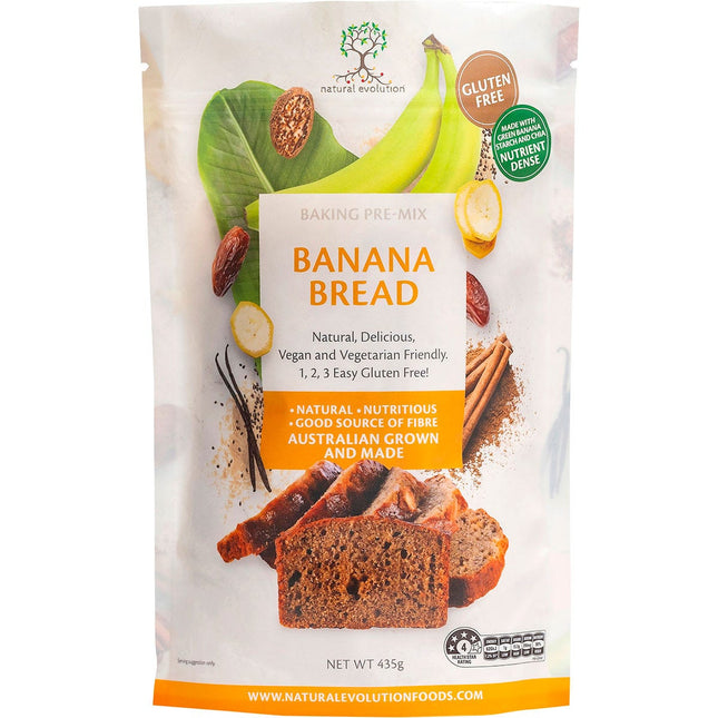 NATURAL EVOLUTION Banana Bread Mix 435g | Baking Ingredient