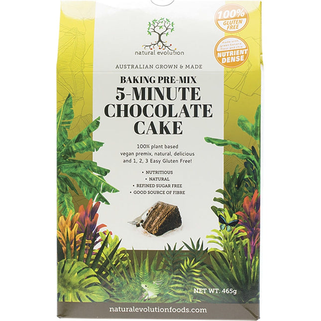 NATURAL EVOLUTION 5-minute Chocolate Cake Mix 465g | Nuts & Seeds