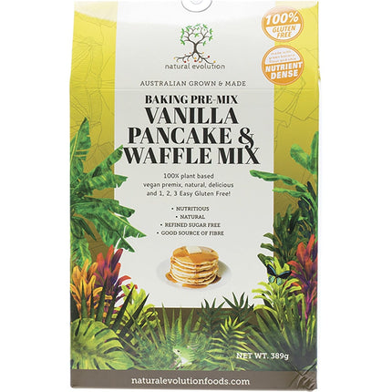 NATURAL EVOLUTION Vanilla Pancake & Waffle Mix 389g | Food Product