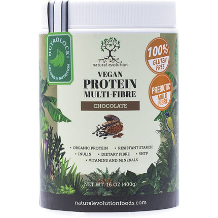 NATURAL EVOLUTION Vegan Protein Multi-fibre Chocolate 400g | Protein Snack