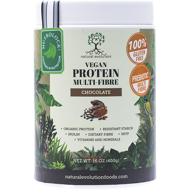 NATURAL EVOLUTION Vegan Protein Multi-fibre Chocolate 400g | Protein Snack